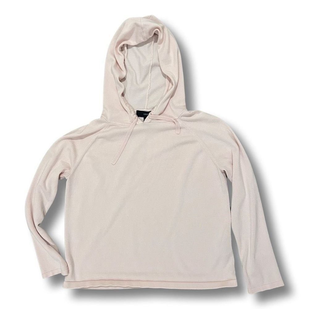 Forever21 Lightweight Cropped Hoodie Light Pink Size S